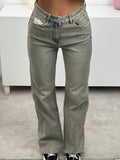 Jeans a palazzo basic sabbiato