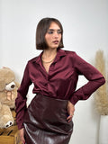 Camicia a body in raso