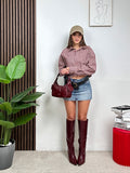 Camicia Crop Country Check