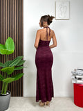 Abito Halter in Pizzo