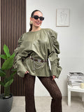 Maglia in ecopelle