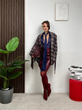Blazer Check Fringe