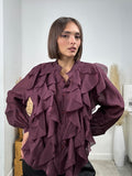 Camicia con voilant