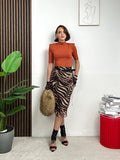 Gonna Midi Animalier
