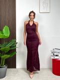Abito Halter in Pizzo