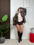 Blazer Check Fringe