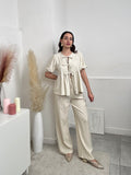 Pantalone in simil lino