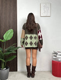 Cardigan Patchwork Diamond