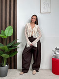 Cardigan in pizzo