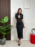 Abito midi e cut-out