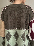 Cardigan Patchwork Diamond