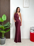 Abito Crystal Backless