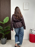 Giacca Kimono Check Belt