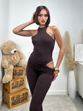 Jumpsuit con apertura laterale