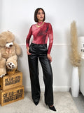 Pantalone in ecopelle