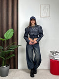 Giubbino Biker Cropped
