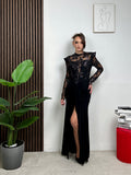 Abito Lungo Sequin Couture