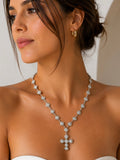 Collana Croce Cristalli
