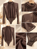 Body Drapé Collo Alto