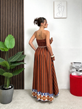 Vestito Lungo Etnico a Righe
