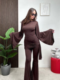Jumpsuit Draped Back Elegance