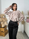 Camicia con voilant
