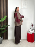 Blazer Check con Frange