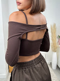 Maglia a due pezzi a costine