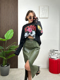 Maglia Oversize Rock Print