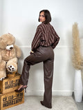 Pantalone in ecopelle