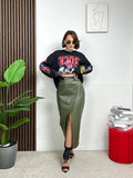 Maglia Oversize Rock Print