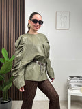 Maglia in ecopelle