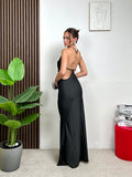 Abito Crystal Backless