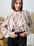 Camicia con voilant