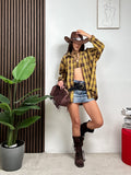 Camicia e Top a Quadri Western