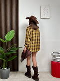 Camicia e Top a Quadri Western