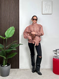Giacca Check Belt Chic