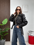 Giubbino Biker Cropped