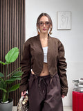 Giacca Cropped Kimono Chic