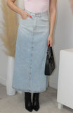 Gonna lunga in denim