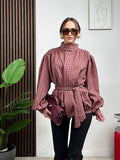 Giacca Check Belt Chic