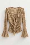 Blusa Lace Ruffle