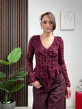 Blusa Lace Ruffle