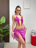Bikini con Frange e Pareo