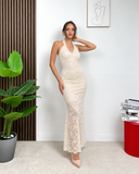 Abito Halter in Pizzo
