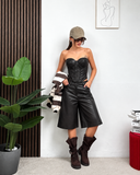 Top Bustier in Ecopelle