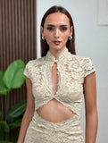 Abito mini in pizzo