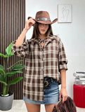 Camicia e Top a Quadri Western