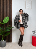 Blazer Check Fringe