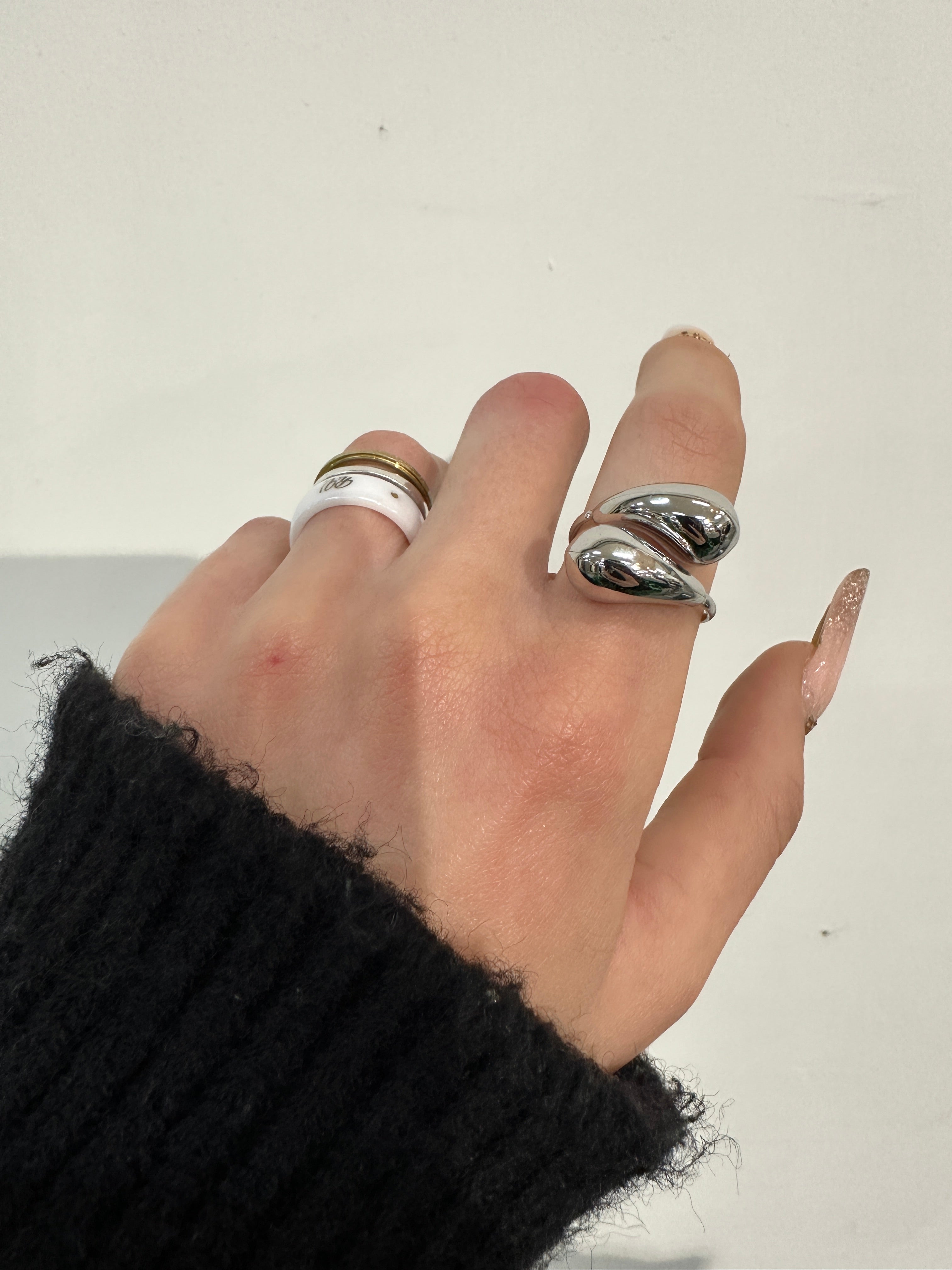 Monachella In Argento 925 Con Lacrima - 1.8 X 0.4 Cm - 2 Pz. - Elementi - Foto 3